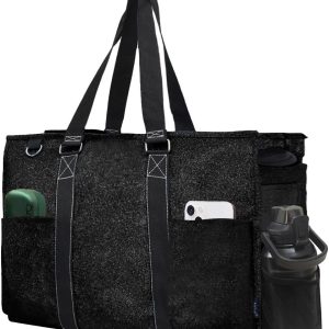 NGIL Zip-Prime Tote Bag with Exterior Pockets for Working Girls, Academics, Nurses, and Mothers, Designed within the USA