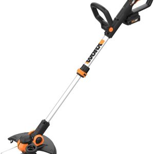 Worx 20V Cordless GT3.0 String Trimmer and Edger – 12” Weed Trimmer with 2 Batteries and Charger (Mannequin WG163)